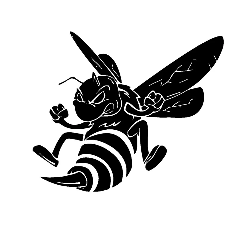 Angry Bee Decal Funny Animal Decoration PVC Car Sticker Black/Silver ZWW-2593, 17.8cm * 15cm
Angry Bee Decal Funny Animal Decoration PVC Car Sticker Black/Silver ZWW-2593, 17.8cm * 15cm
