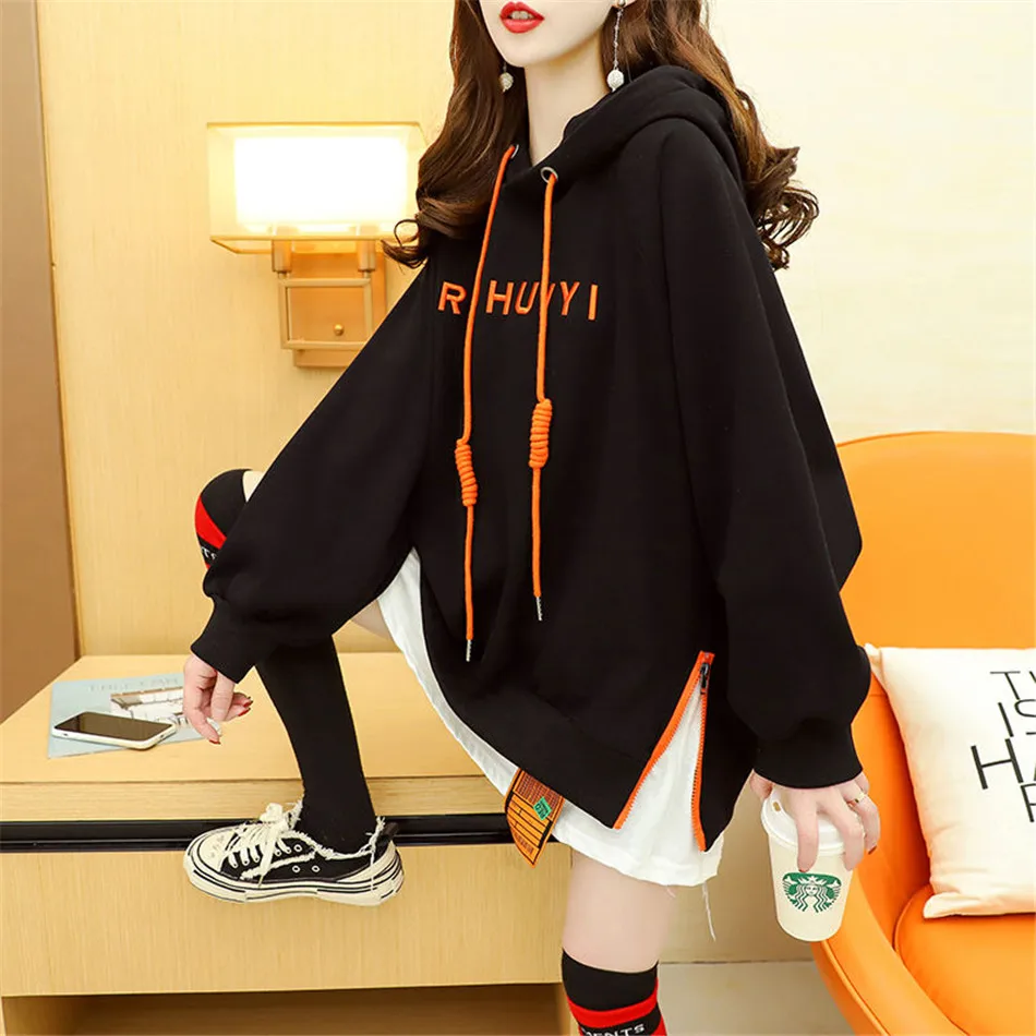 Hoodies Women Hat Hoodies Korean Split Lantern Sleeve Pullover Fleece Mid-Length Oversized Warm Thicken Winter TT1168
Hoodies Women Hat Hoodies Korean Split Lantern Sleeve Pullover Fleece Mid-Length Oversized Warm Thicken Winter TT1168