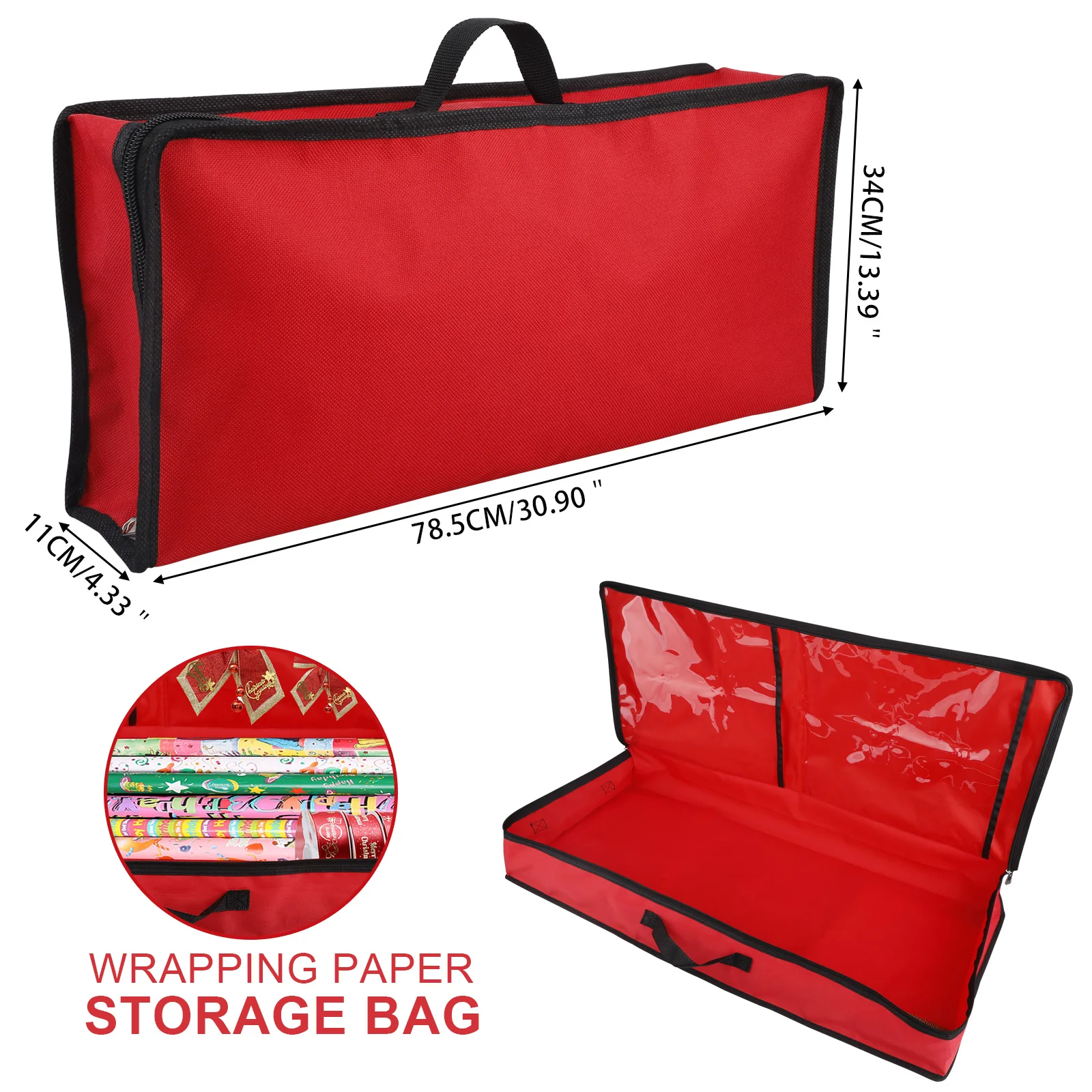 Wrapping Paper Storage Bag Rolls And Ribbon Holder Heavy Duty Tear Proof Christmas Gift Wrap Storage Organizer With 2 Clear Pock
Wrapping Paper Storage Bag Rolls And Ribbon Holder Heavy Duty Tear Proof Christmas Gift Wrap Storage Organizer With 2 Clear Pock