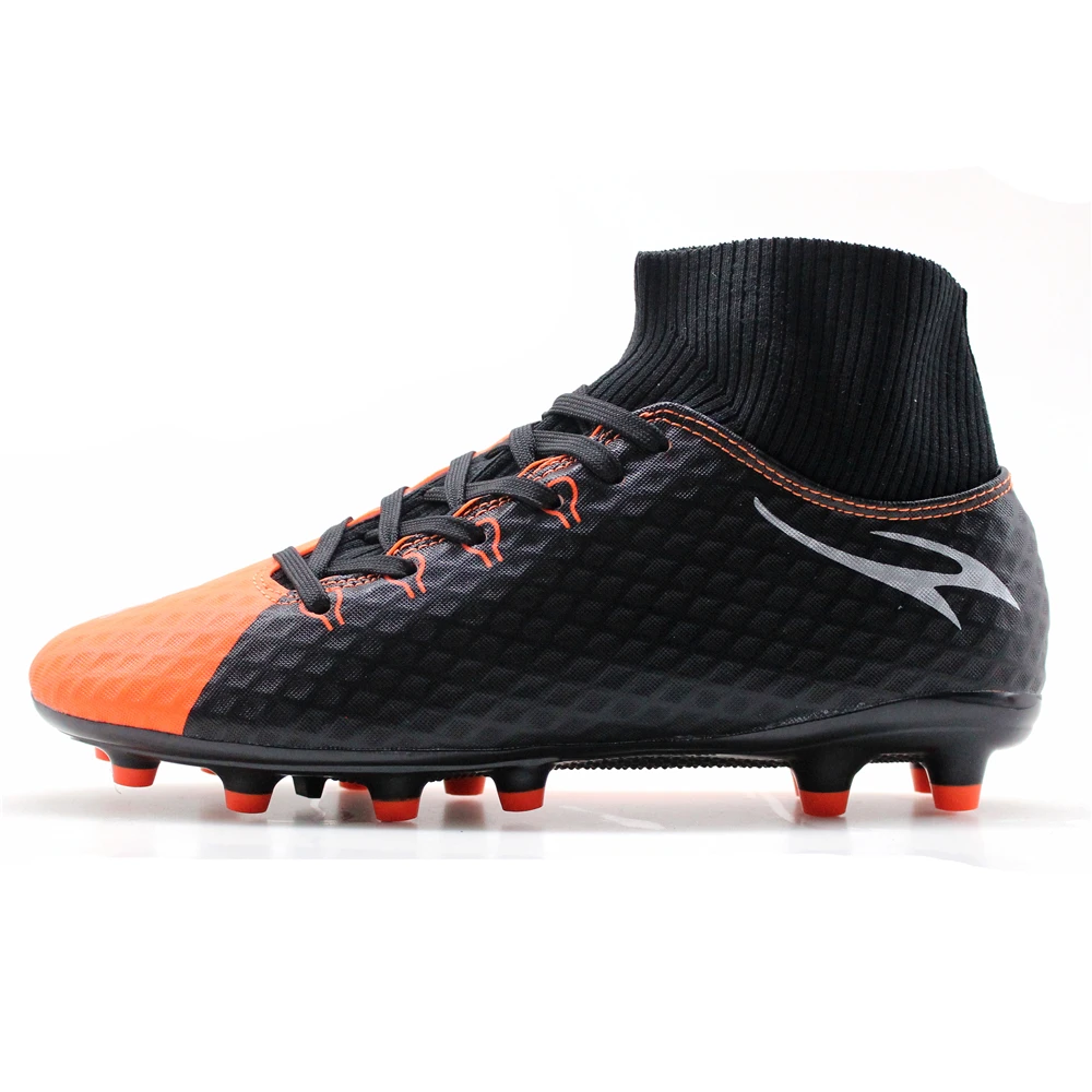 MAULTBY Men's Black Orange High Ankle AG Sole Outdoor Cleats Football Boots Shoes Soccer Cleats
MAULTBY Men's Black Orange High Ankle AG Sole Outdoor Cleats Football Boots Shoes Soccer Cleats