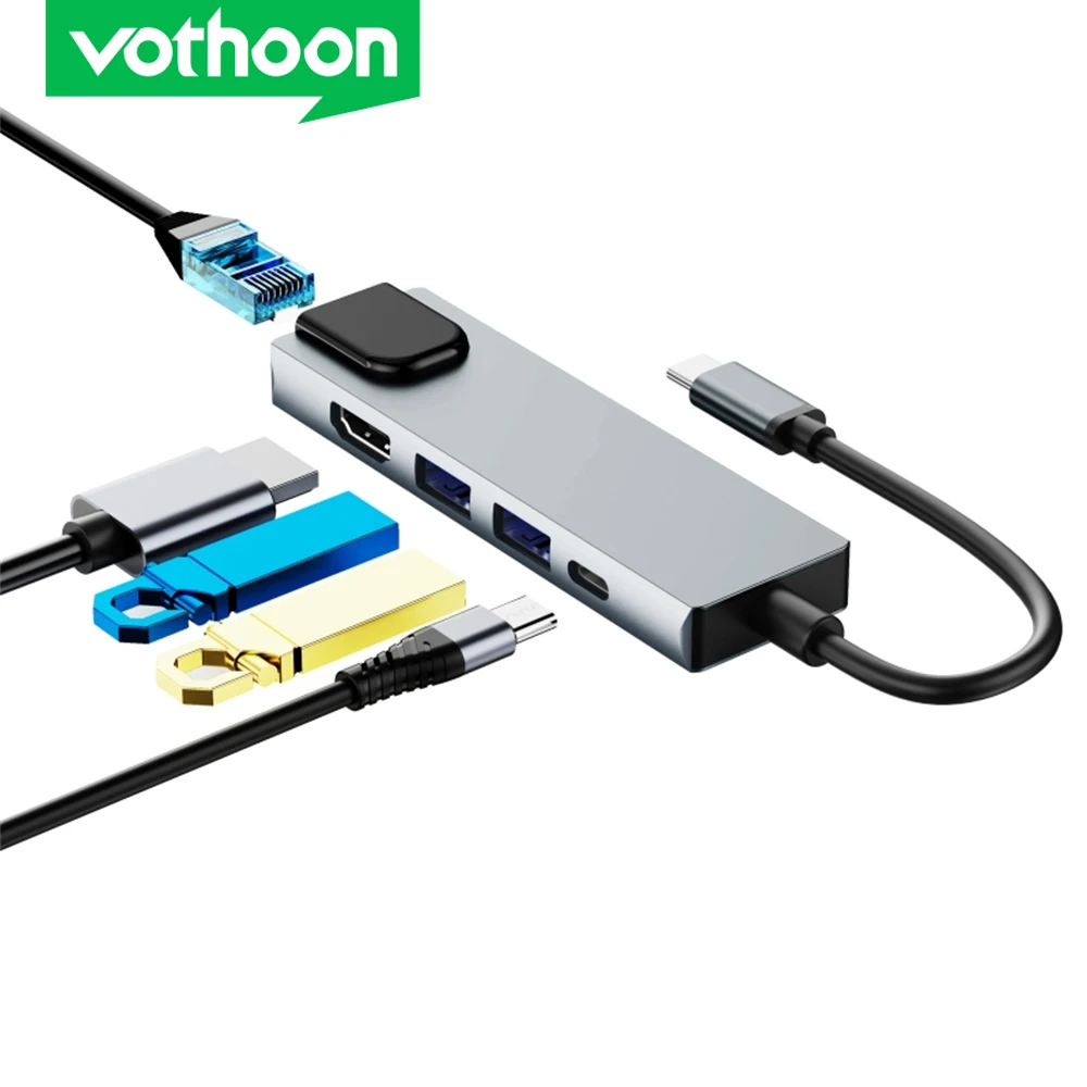 Vothoon usb c концентратор usb 5 в 1 otg usb концентратор 3,0 RJ45 1000 Мбит/с Gigabit Ethernet, совместимому с HDMI для macbook pro air ноутбуки usb-концентраторы
Vothoon usb c концентратор usb 5 в 1 otg usb концентратор 3,0 RJ45 1000 Мбит/с Gigabit Ethernet, совместимому с HDMI для macbook pro air ноутбуки usb-концентраторы