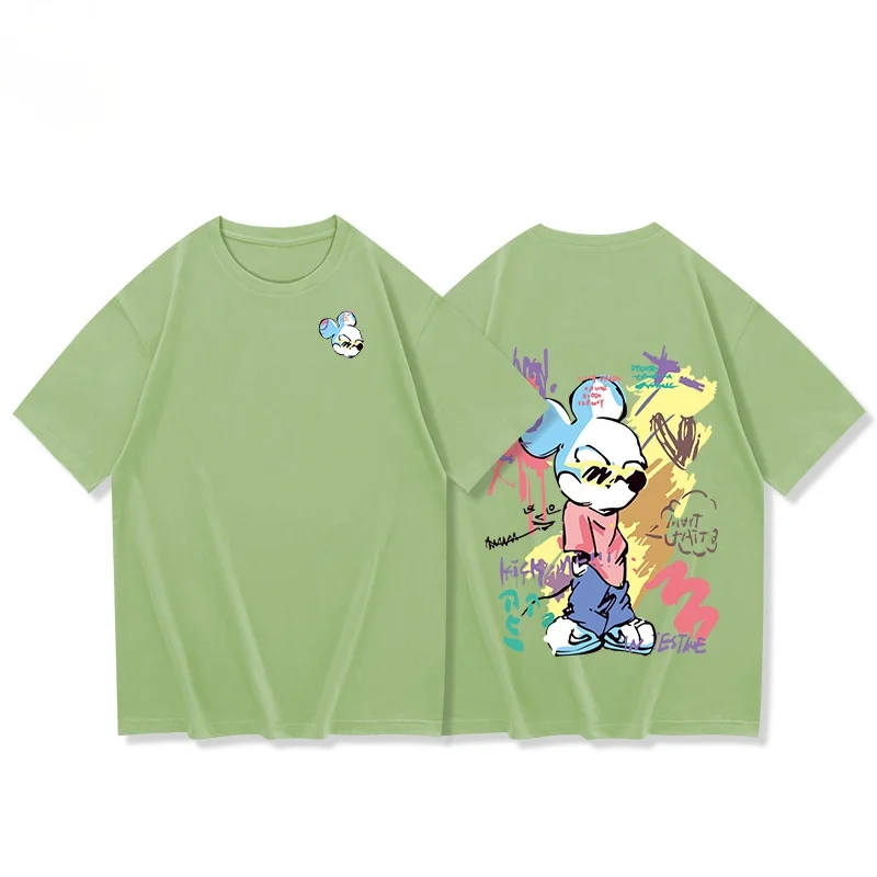 Disney 2021 Mickey Mouse T-shirt short sleeve loose round neck Harajuku graffiti cartoon printing trend T-shirt 
Disney 2021 Mickey Mouse T-shirt short sleeve loose round neck Harajuku graffiti cartoon printing trend T-shirt