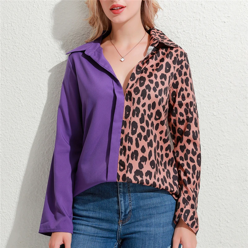 Heigh Quality Ladies Chiffon Shirt Women Casual Slim Blouse for Female Autumn Women Clothing Women Fashion Printed Leopard Shirt
Heigh Quality Ladies Chiffon Shirt Women Casual Slim Blouse for Female Autumn Women Clothing Women Fashion Printed Leopard Shirt