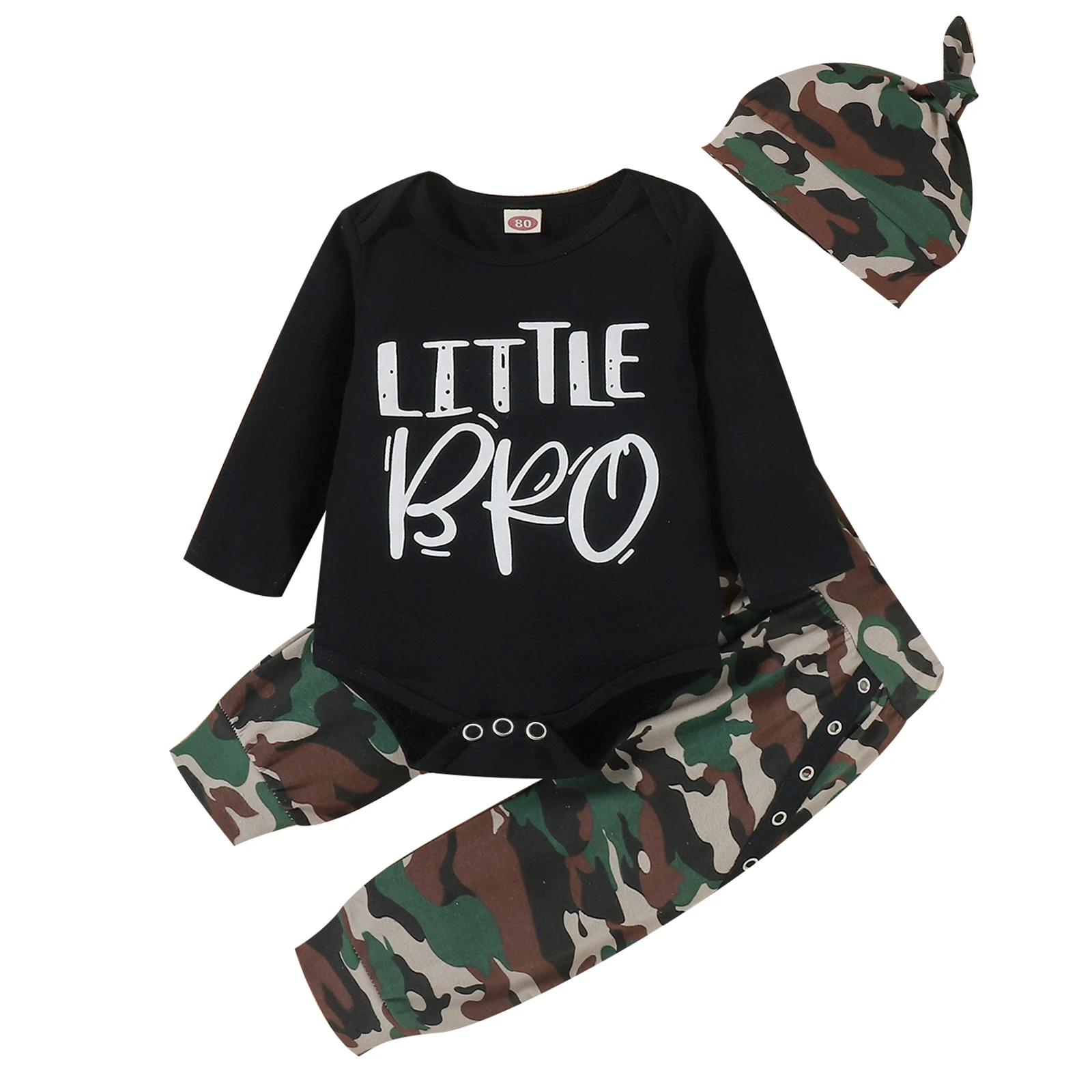 Clothes For Newborns 2021 Fashion Letter Long Sleeve Romper Camouflage Trousers Hat 3Pcs Cotton Clothing For Boys 0-3Years Sets
Clothes For Newborns 2021 Fashion Letter Long Sleeve Romper Camouflage Trousers Hat 3Pcs Cotton Clothing For Boys 0-3Years Sets
