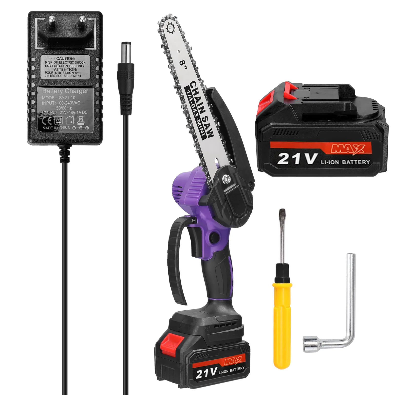 Electric Pruning Saw Mini Rechargeable Battery Saw Chainsaw Brushless Motor Woodworking Tool for Garden Orchard One-handed Saws
Electric Pruning Saw Mini Rechargeable Battery Saw Chainsaw Brushless Motor Woodworking Tool for Garden Orchard One-handed Saws
