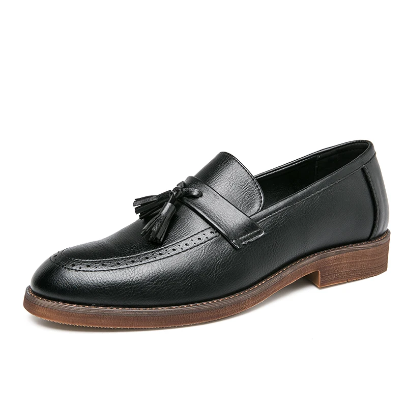 Classic Concise Mens Tassel Loafers Large Size Elegant Breathable Casual Business Leather Shoes Daily Slip-on Footwear for Male
Classic Concise Mens Tassel Loafers Large Size Elegant Breathable Casual Business Leather Shoes Daily Slip-on Footwear for Male