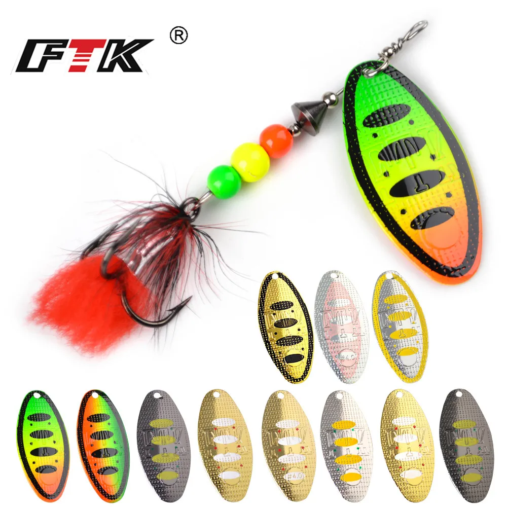 1PC Spinner Bait Fishing Lure Spoon Lures 8g 14g 20g Metal Hard Bait with Feather Treble Hooks Carp Pike Fishing Tackle 11colors
1PC Spinner Bait Fishing Lure Spoon Lures 8g 14g 20g Metal Hard Bait with Feather Treble Hooks Carp Pike Fishing Tackle 11colors