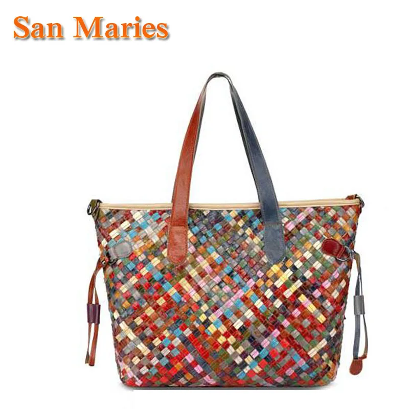 Новые Большие женские кошельки и сумочки San Maries, уникальные красочные Дизайнерские Сумочки, высококачественные плетеные сумки для женщин
Новые Большие женские кошельки и сумочки San Maries, уникальные красочные Дизайнерские Сумочки, высококачественные плетеные сумки для женщин
