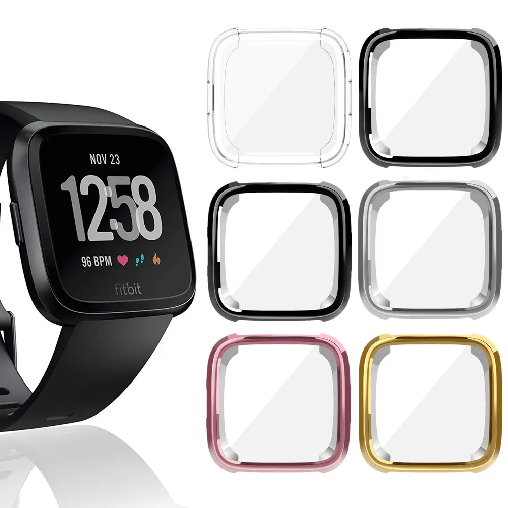 Ультратонкий Мягкий чехол из ТПУ с покрытием для Fitbit Versa 2 полноэкранная защита