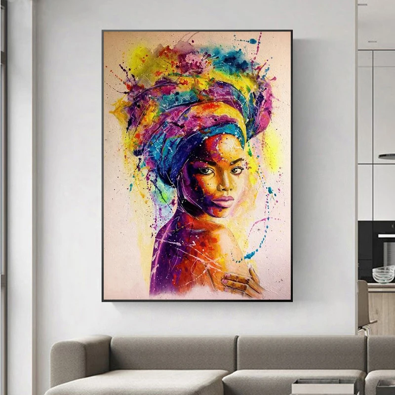 African Girl Canvas Paintings On The Wall Art Pictures African Art Abstract Woman Portrait Posters And Prints Home Wall Decor
African Girl Canvas Paintings On The Wall Art Pictures African Art Abstract Woman Portrait Posters And Prints Home Wall Decor