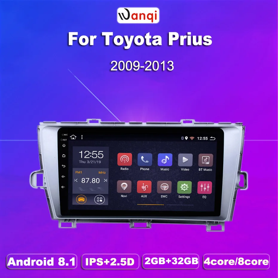 2G ram 32G rom 9 дюймов Android 8 1 gps навигационное радио для 2009 2013 Toyota Prius LHD с Bluetooth USB