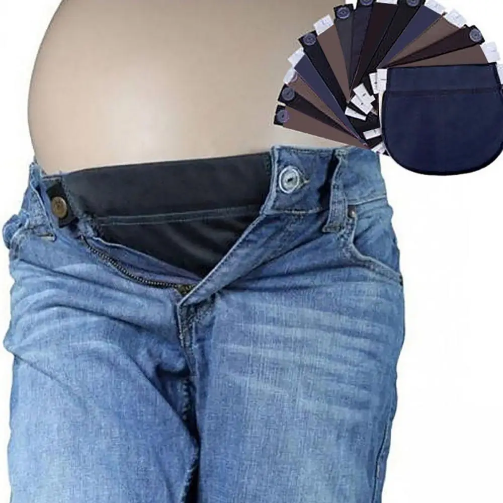 

Удлинитель талии для брюк для беременных женщин, удобный регулируемый эластичный пояс для брюк, простой в использовании для свиданий