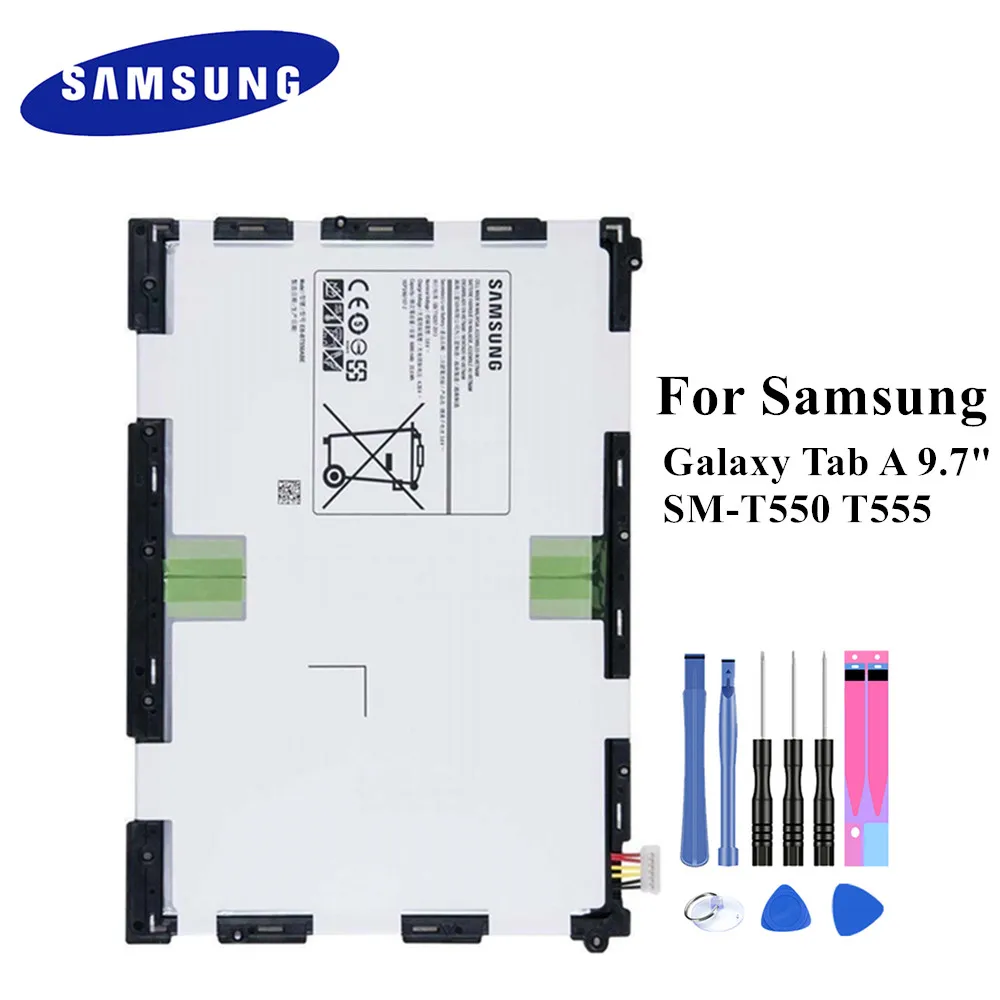 Оригинальный EB BT550ABE кожаный чехол для Samsung Galaxy Tab A 9 7 "планшет батарея SM T550 P550 T555