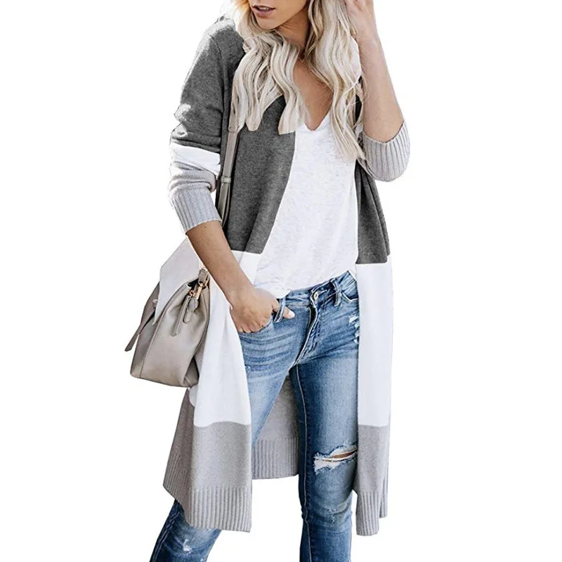 AIUJXK Autumn Winter Fashion Cardigan Women 2019 Cashmere Knitted Outwear Sweaters Female Patchwrok Casual Long Cardigans Coats 
AIUJXK Autumn Winter Fashion Cardigan Women 2019 Cashmere Knitted Outwear Sweaters Female Patchwrok Casual Long Cardigans Coats