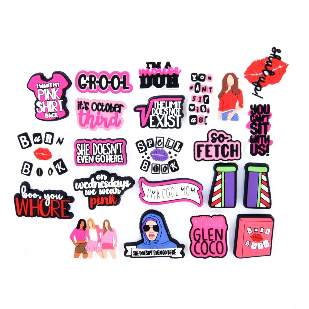 Hot Sale Pink Girly Girl Croc Shoe Charms Romance Teenage Clog Shoes Decorations Cool Women Lady Bracelet Accessories Pink Shirt
Hot Sale Pink Girly Girl Croc Shoe Charms Romance Teenage Clog Shoes Decorations Cool Women Lady Bracelet Accessories Pink Shirt