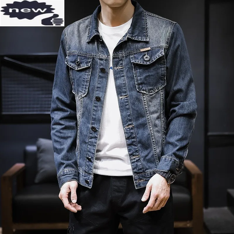 Весенние мужские Модные Брюки-стретч Slim Fit повседневные джинсовые куртки Уличная однобортное пальто с лацканами для мальчиков верхняя одеж...
Весенние мужские Модные Брюки-стретч Slim Fit повседневные джинсовые куртки Уличная однобортное пальто с лацканами для мальчиков верхняя одеж...
