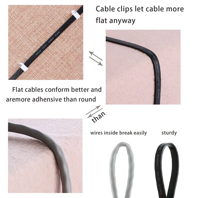 6 Pcs 1 Ft Flat Internet Network Cable Solid Cat6 High Speed Patch Lan Wire With Snagless Rj45 Connectors
6 Pcs 1 Ft Flat Internet Network Cable Solid Cat6 High Speed Patch Lan Wire With Snagless Rj45 Connectors