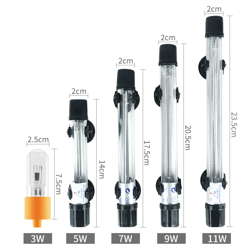 Aquarium Submersible UV Sterilizer Lamp Waterproof Ultraviolet light For Fish Tank algae removal and odor removal
Aquarium Submersible UV Sterilizer Lamp Waterproof Ultraviolet light For Fish Tank algae removal and odor removal