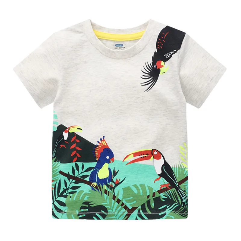 Jumping Meters Girls Summer T shirts With Animals Print Baby Cotton Bird Clothes Cute Toddler Short-Sleeve Kids Clothing
Jumping Meters Girls Summer T shirts With Animals Print Baby Cotton Bird Clothes Cute Toddler Short-Sleeve Kids Clothing