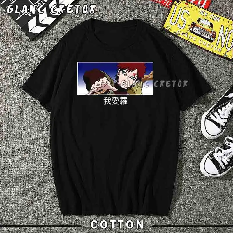 Harajuku Gaara t shirt men Summer japanese anime funny print T Shirt boy short sleeve with Black color Fashion Top Tees
Harajuku Gaara t shirt men Summer japanese anime funny print T Shirt boy short sleeve with Black color Fashion Top Tees