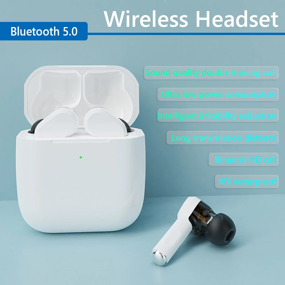 In-ear Wireless Sports Headset Headphone Headset with Charging Box TWS Stereo Bluetooth-compatible Headphones with Charging Box
In-ear Wireless Sports Headset Headphone Headset with Charging Box TWS Stereo Bluetooth-compatible Headphones with Charging Box