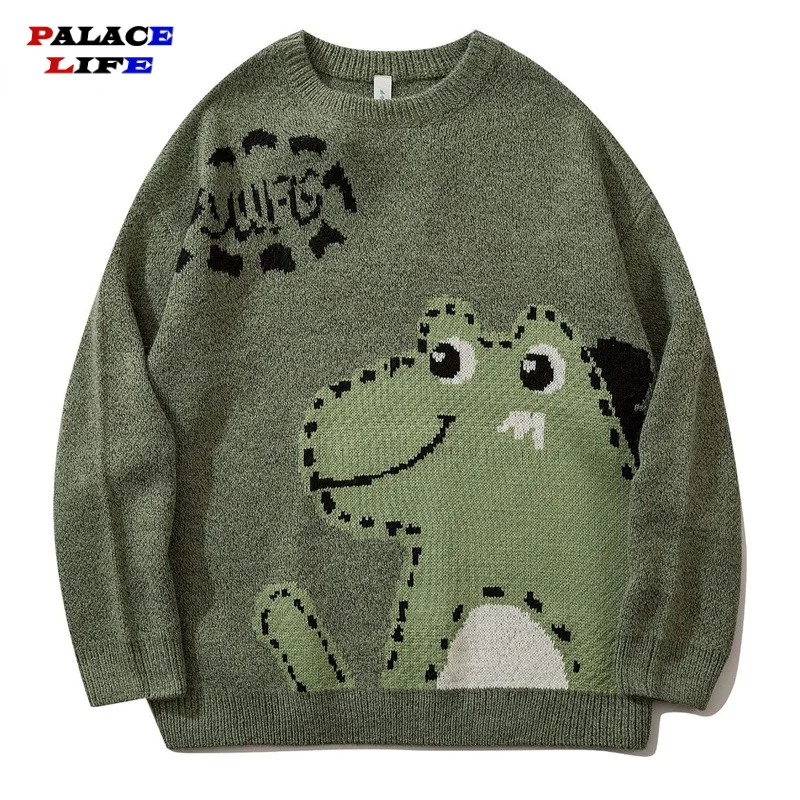 Japanese Sweater Men Women Cartoon Dinosaur Knitwear Harajuku Sweaters Oversized Woman Winter Vintage Pullover Unisex 2021
Japanese Sweater Men Women Cartoon Dinosaur Knitwear Harajuku Sweaters Oversized Woman Winter Vintage Pullover Unisex 2021