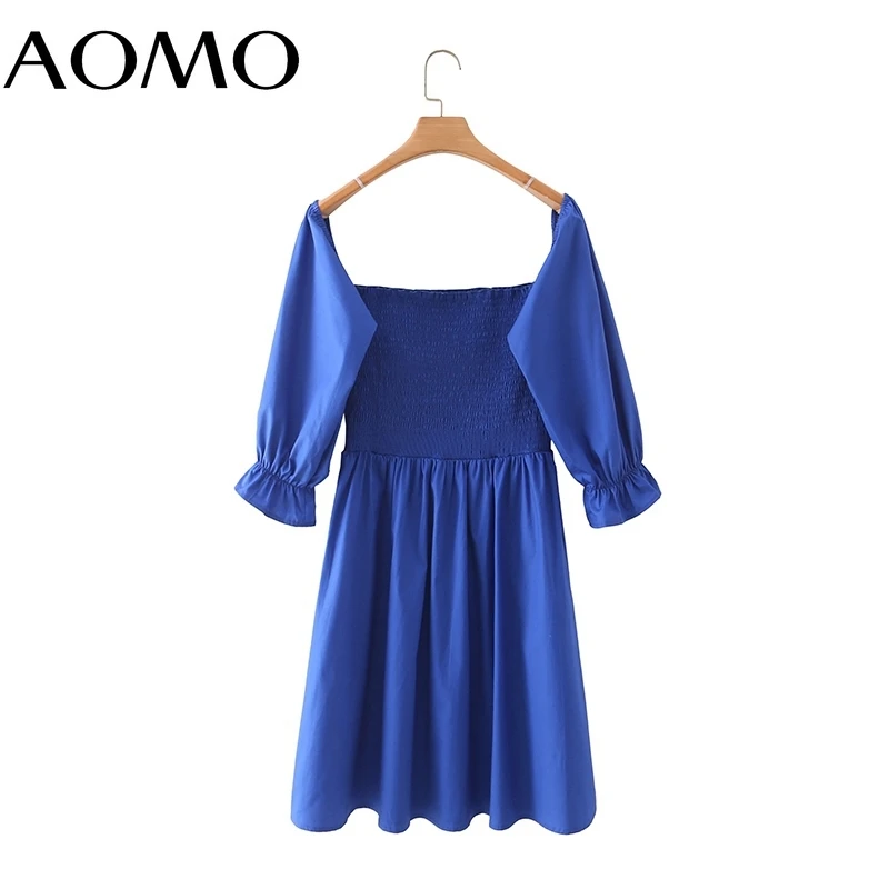 AOMO 2021 Women French Style Blue Off Shoulder Dress Long Sleeve Ladies Vintage Mini Dress 5X47A
AOMO 2021 Women French Style Blue Off Shoulder Dress Long Sleeve Ladies Vintage Mini Dress 5X47A