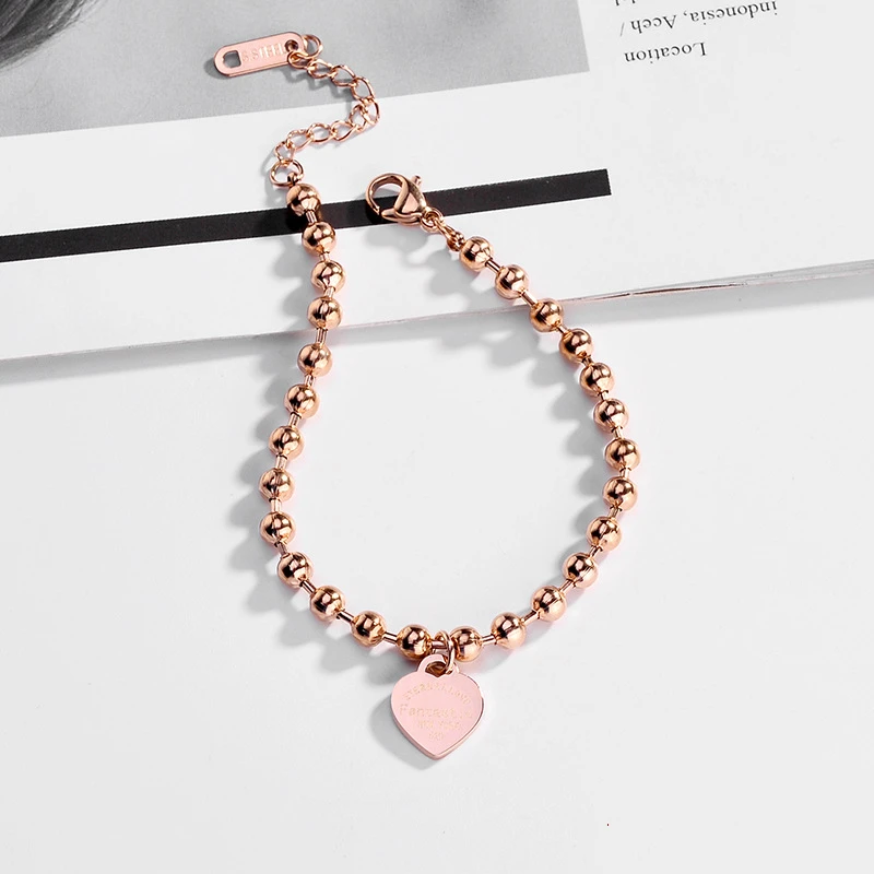 Steel Lettering Heart Pendant Bracelet Woman 18K Gilded Eternal Love Letter Bracelet Girl Fashion Jewelry Gift
Steel Lettering Heart Pendant Bracelet Woman 18K Gilded Eternal Love Letter Bracelet Girl Fashion Jewelry Gift