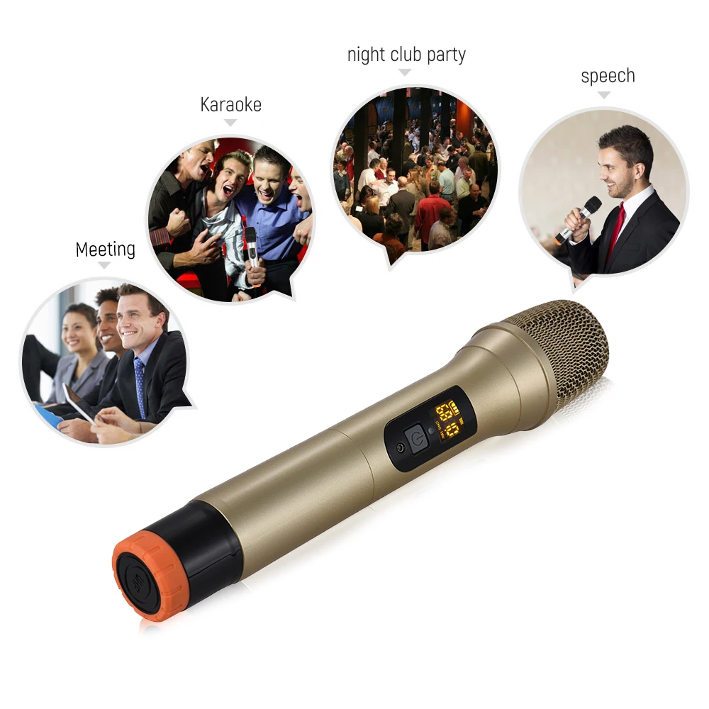 UHF Handheld Wireless Microphone Mic System 48 Channels for Karaoke Business Meeting Speech Home Entertainment
UHF Handheld Wireless Microphone Mic System 48 Channels for Karaoke Business Meeting Speech Home Entertainment