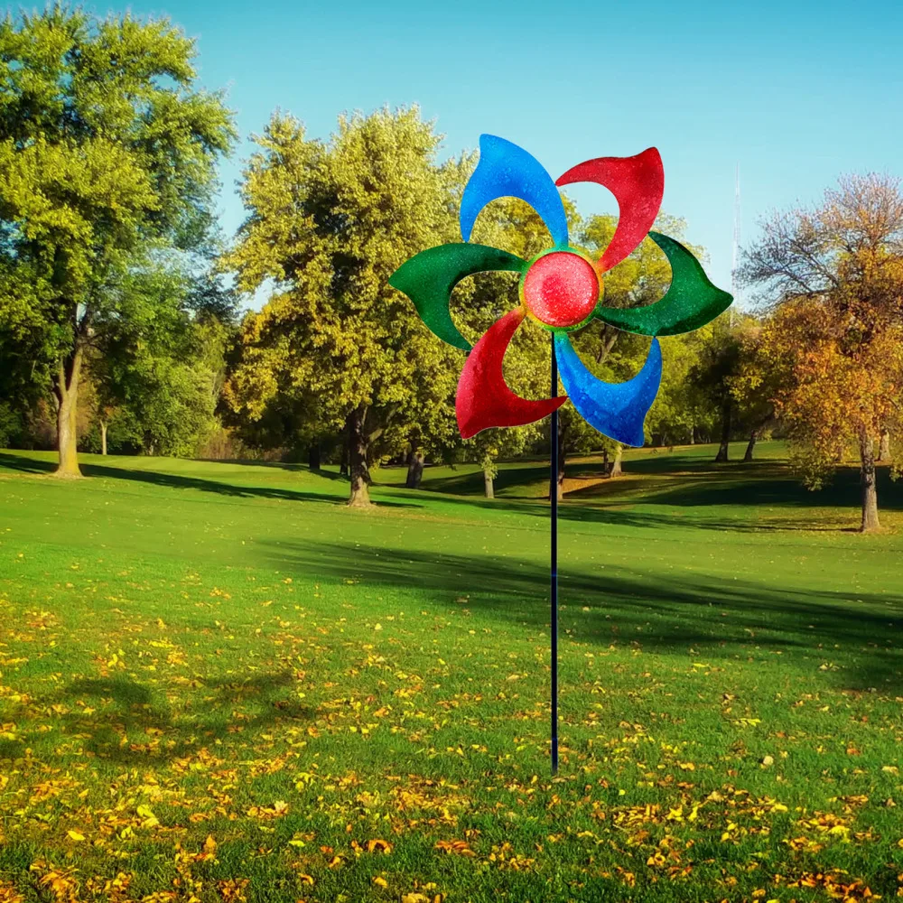Stake Wind Spinner Waterproof Plastic Windmill Toys Kinetic Metal Double Durable Suitable For Garden Lawn And Garden Decoration
Stake Wind Spinner Waterproof Plastic Windmill Toys Kinetic Metal Double Durable Suitable For Garden Lawn And Garden Decoration