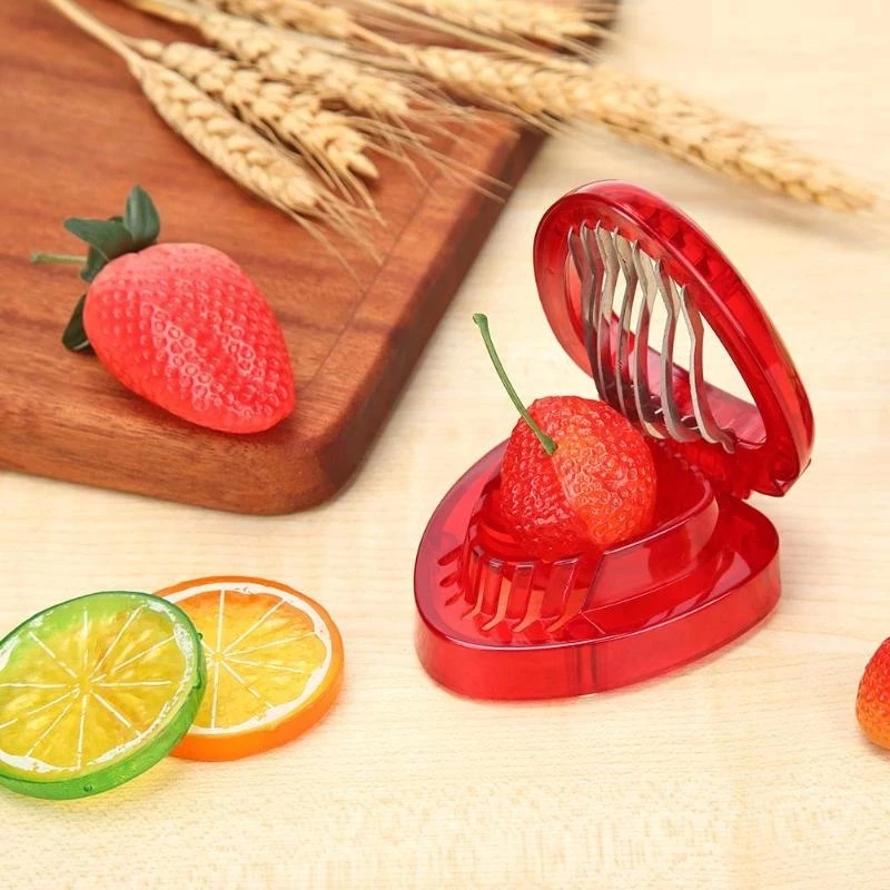 1PCS Kitchen Fruit Gadget Strawberry Slicer Strawberry Corer Strawberry Stem Remover Fruit Cutter Slice Kitchen Tools
1PCS Kitchen Fruit Gadget Strawberry Slicer Strawberry Corer Strawberry Stem Remover Fruit Cutter Slice Kitchen Tools