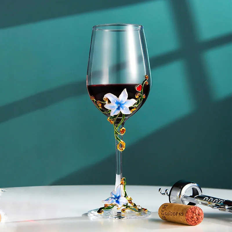 320ML Beautiful Hand-painted Enamel Wine Glass Crystal Goblet Glass Cup High-end Home Drinkware for Wine Champagne Glass Gift
320ML Beautiful Hand-painted Enamel Wine Glass Crystal Goblet Glass Cup High-end Home Drinkware for Wine Champagne Glass Gift
