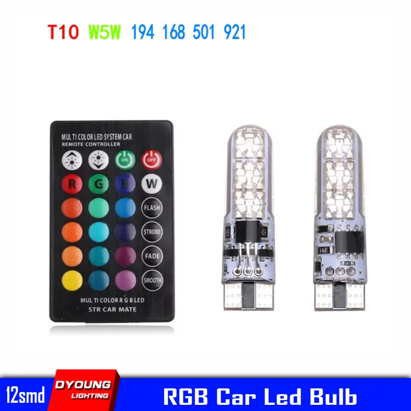 W5W 194 168 921 T10 5000K RGB теплый белый оранжевый желтый Автомобильные светодиодные лампы 12SMD дистанционного Управление силиконовый Клин светильник
W5W 194 168 921 T10 5000K RGB теплый белый оранжевый желтый Автомобильные светодиодные лампы 12SMD дистанционного Управление силиконовый Клин светильник