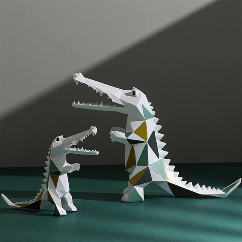 Abstract Crocodile Figurines Miniature Resin Statue Geometric Furnishing Home Decor Modern Christmas Gift Twisty Pet
Abstract Crocodile Figurines Miniature Resin Statue Geometric Furnishing Home Decor Modern Christmas Gift Twisty Pet