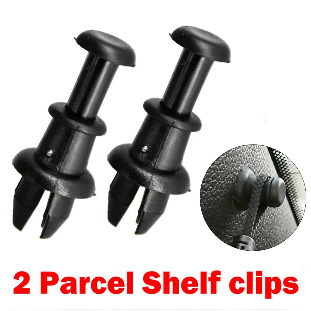 

2pcs Car Boot Parcel Shelf Clips Pins For GOLF 5 Mk6 Tigaun 5N UP Parcel Shelf Tray String Clips Hook Pivot Auto Fastener Clip
