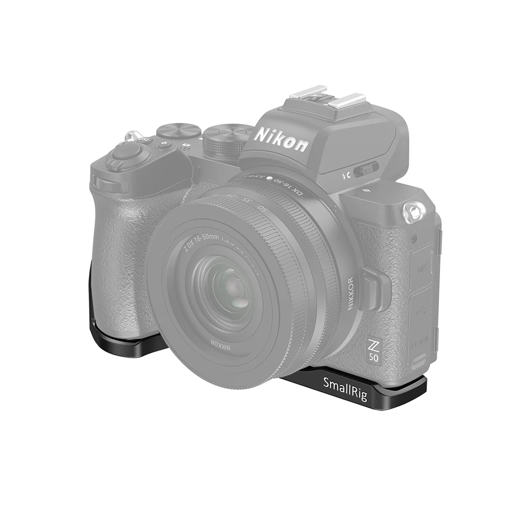 Монтажная пластина SmallRig Z50 для камеры Nikon Z50, с креплением на Холодный башмак и 1/4 резьбовыми отверстиями 2667
Монтажная пластина SmallRig Z50 для камеры Nikon Z50, с креплением на Холодный башмак и 1/4 резьбовыми отверстиями 2667