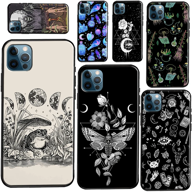 Occult Witchcraft Moon Gothic Witch Soft Case For iPhone 12 Pro Max 13 Mini 11 Pro Max X XR XS Max SE2 8 7 Plus Phone Cover
Occult Witchcraft Moon Gothic Witch Soft Case For iPhone 12 Pro Max 13 Mini 11 Pro Max X XR XS Max SE2 8 7 Plus Phone Cover