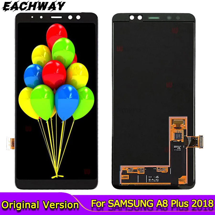 6,0 "для SAMSUNG A8 Plus 2018 LCD A730 A730F SM-A730F дисплей сенсорный экран дигитайзер в сборе Замена для SAMSUNG A730 LCD 
6,0 "для SAMSUNG A8 Plus 2018 LCD A730 A730F SM-A730F дисплей сенсорный экран дигитайзер в сборе Замена для SAMSUNG A730 LCD