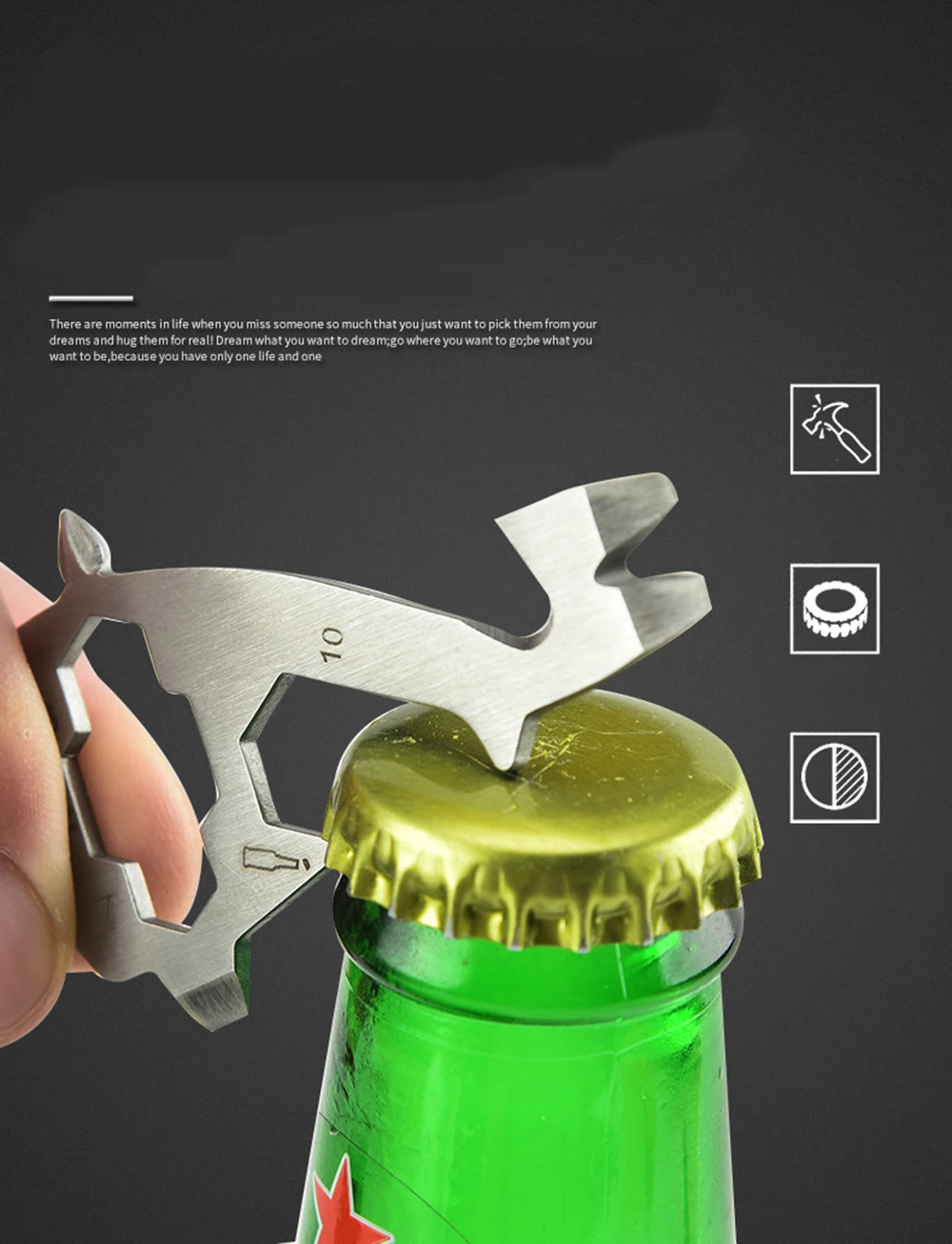 Outdoor Tool Wrench Bottle Opener Screwdriver Tool Card Shark Style Stainless Steel Multi-Function Tool Card
Outdoor Tool Wrench Bottle Opener Screwdriver Tool Card Shark Style Stainless Steel Multi-Function Tool Card