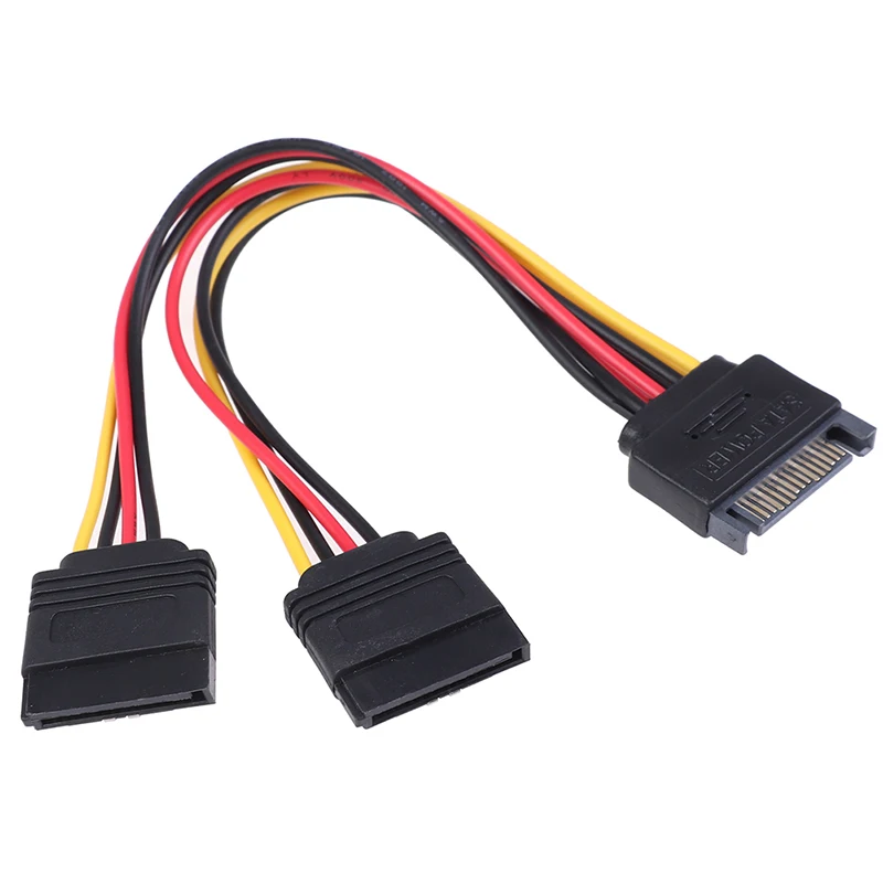 1 шт. SATA Power 15-контактный Y-образный разветвитель Кабель адаптер штекер-гнездо для жесткого диска HDD
1 шт. SATA Power 15-контактный Y-образный разветвитель Кабель адаптер штекер-гнездо для жесткого диска HDD