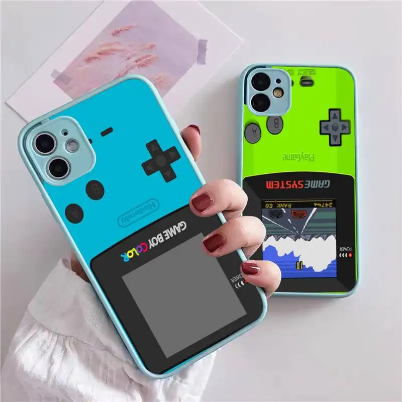 Display Retro Gameboy Phone Case For iphone 13 12 11 xr xs x 7 8 pro max Light blue Soft TPU Silicone Clear Case Cover
Display Retro Gameboy Phone Case For iphone 13 12 11 xr xs x 7 8 pro max Light blue Soft TPU Silicone Clear Case Cover