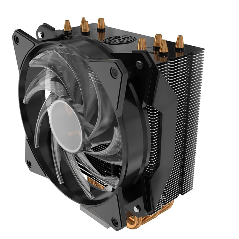 Cooler Master MA410P 4 Heat pipe CPU Cooler Radiator 120mm RGB PWM Fan For CPU Cooling For intel 2066 2011 115X AMD AM4 AM3
Cooler Master MA410P 4 Heat pipe CPU Cooler Radiator 120mm RGB PWM Fan For CPU Cooling For intel 2066 2011 115X AMD AM4 AM3