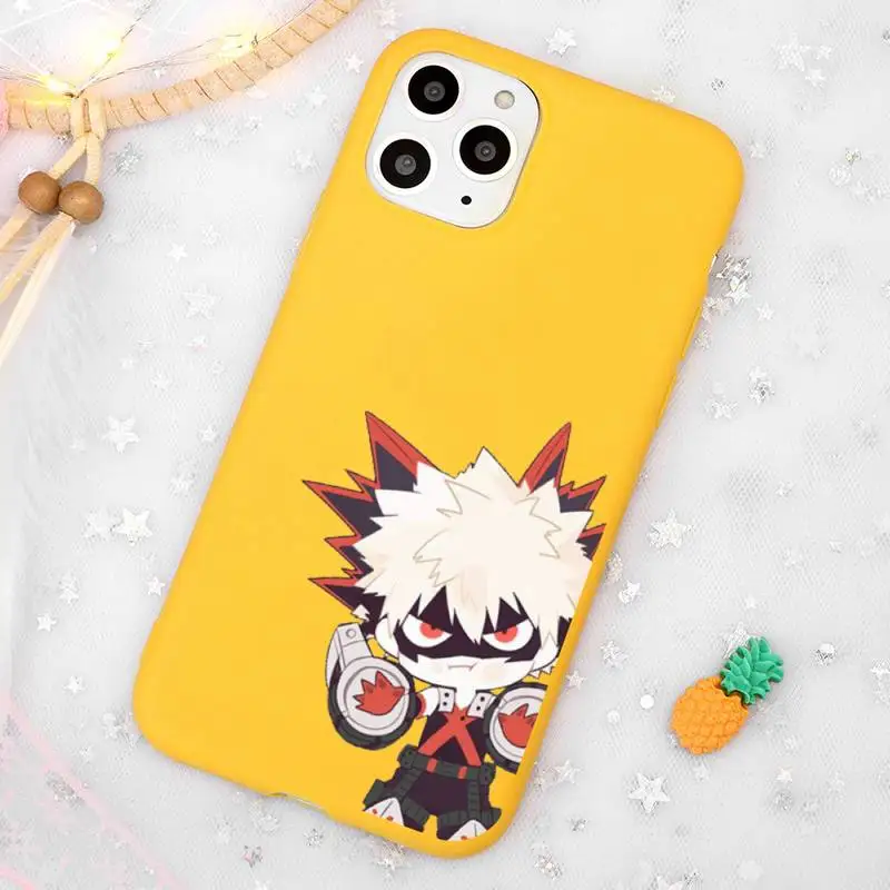 Anime My Hero Academia Phone Case Candy Color Yellow for iPhone 11 12 pro XS MAX 8 7 6 6S Plus X 5S SE 2020 XR
Anime My Hero Academia Phone Case Candy Color Yellow for iPhone 11 12 pro XS MAX 8 7 6 6S Plus X 5S SE 2020 XR