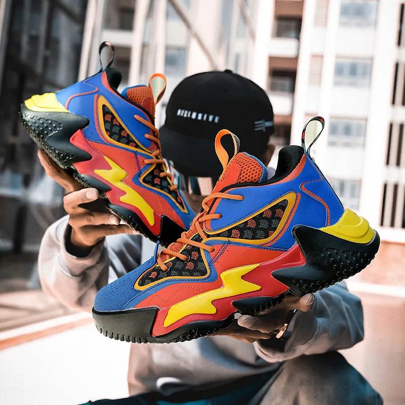 Высокие мужские кроссовки ins взрывчатые модели Мужская Спортивная обувь для баскетбола с эффектом пламени весенне-осенняя универсальная т... 
Высокие мужские кроссовки ins взрывчатые модели Мужская Спортивная обувь для баскетбола с эффектом пламени весенне-осенняя универсальная т...