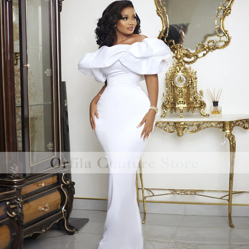 Elegant Mermaid Evening Dress Off Shoulder Short Sleeves eddings Reception Dress robe de mariage Girl Party Gowns
Elegant Mermaid Evening Dress Off Shoulder Short Sleeves eddings Reception Dress robe de mariage Girl Party Gowns