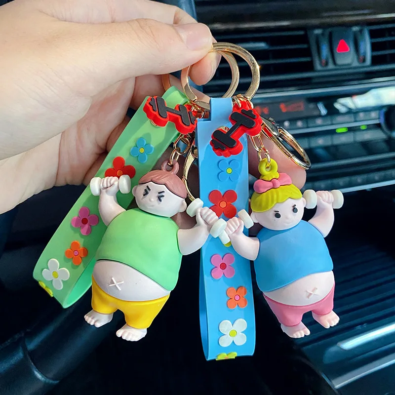 Cartoon Cute Lifting Dumbbell Men and Women Keychain Trend Fashion Car Key Accessories Animal Keychain Bag Pendant Gift
Cartoon Cute Lifting Dumbbell Men and Women Keychain Trend Fashion Car Key Accessories Animal Keychain Bag Pendant Gift