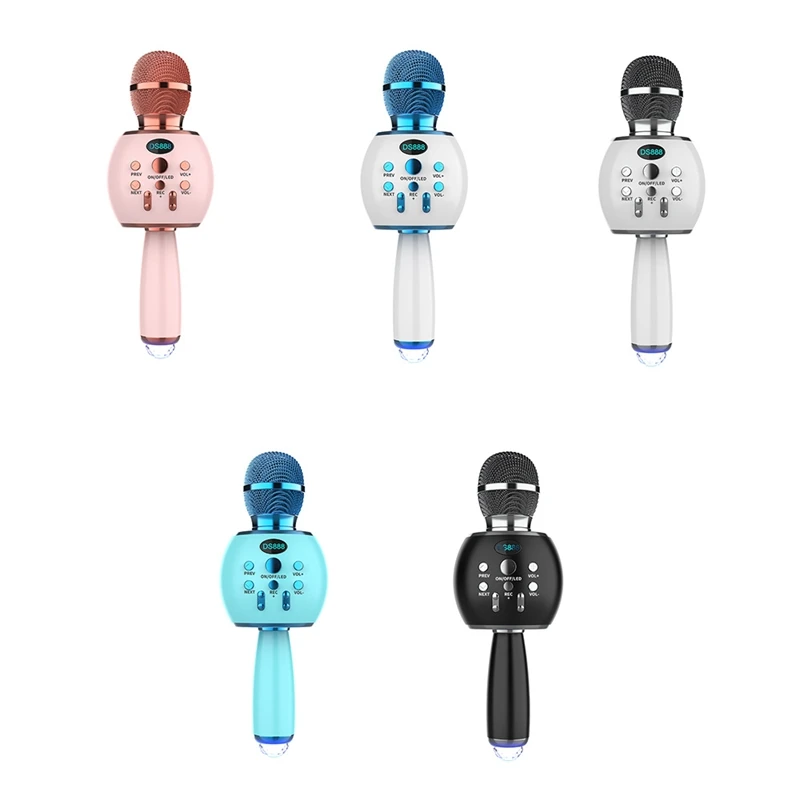 DS888 Bluetooth Karaoke Microphone Wireless Professional Speaker Handheld Player Voice Record Music Mic
DS888 Bluetooth Karaoke Microphone Wireless Professional Speaker Handheld Player Voice Record Music Mic