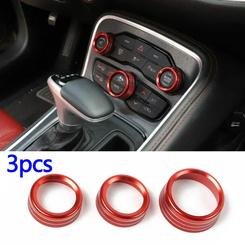 3Pcs Switch Knob Trim A/C Accessories Aluminum Alloy Car For Dodge Charger 2015-2019
3Pcs Switch Knob Trim A/C Accessories Aluminum Alloy Car For Dodge Charger 2015-2019