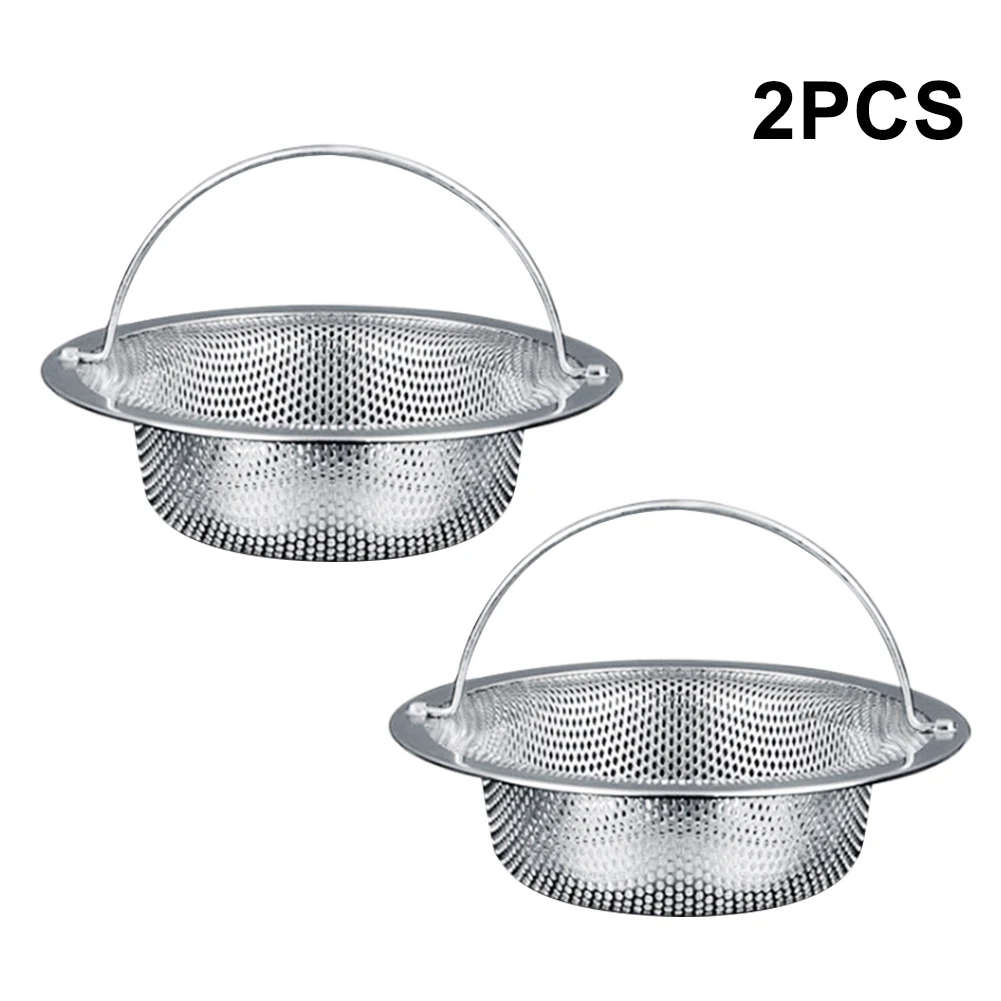 2pcs Kitchen Drain Sink Strainer Stainless Steel Fast Flow Wash Basin Filter Large Basket Accessories With Handle Anti Blocking
2pcs Kitchen Drain Sink Strainer Stainless Steel Fast Flow Wash Basin Filter Large Basket Accessories With Handle Anti Blocking