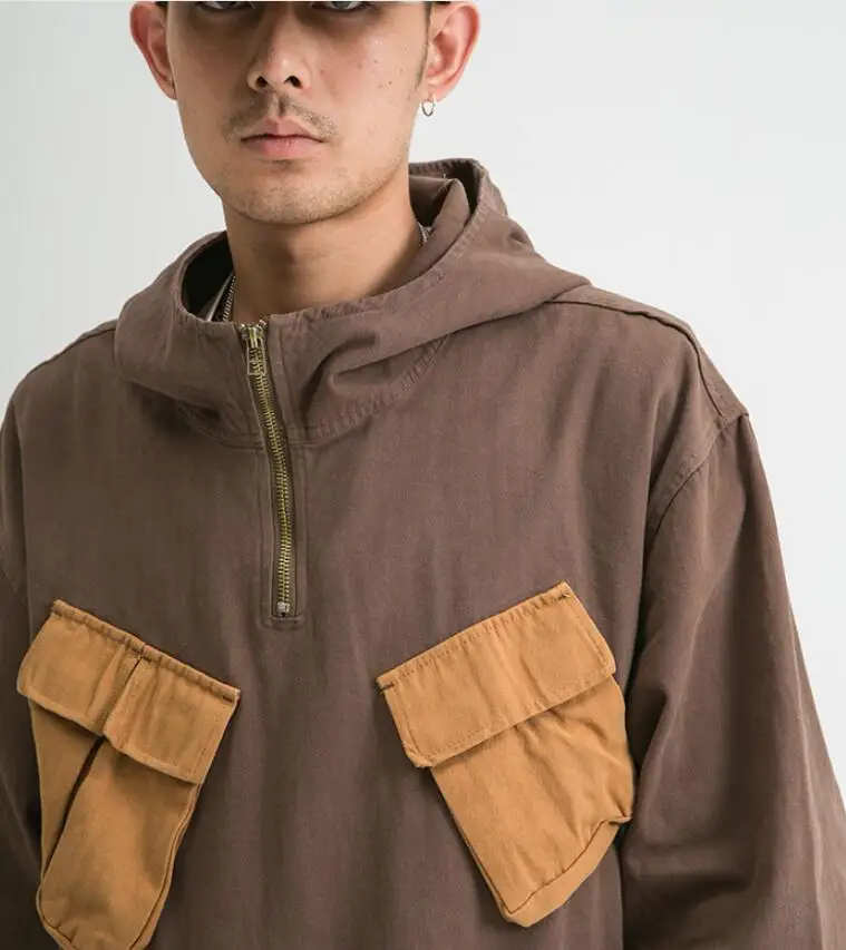 2020 Autumn Men Streetwear Stitching pocket Patchwork Cargo Jackets Coat Windbreaker Oversized Male Casual loose Outerwear w1092
2020 Autumn Men Streetwear Stitching pocket Patchwork Cargo Jackets Coat Windbreaker Oversized Male Casual loose Outerwear w1092